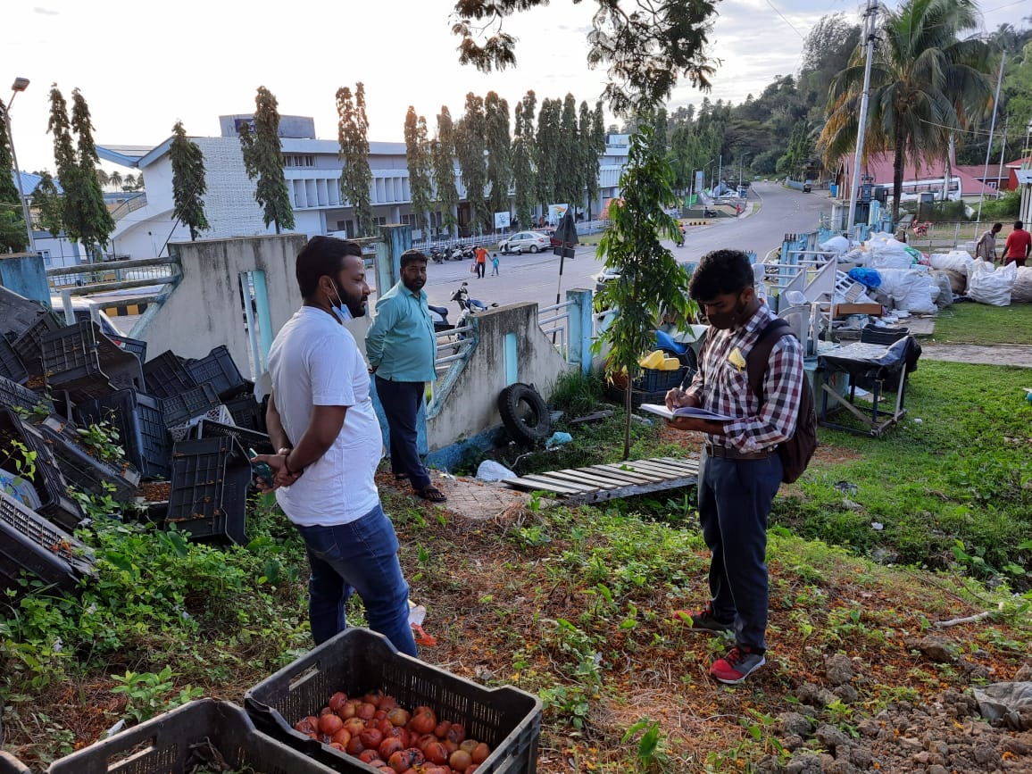 As part of Internship offered by the Port Blair Municipal Council, GSDP Trainees carrying out a s
